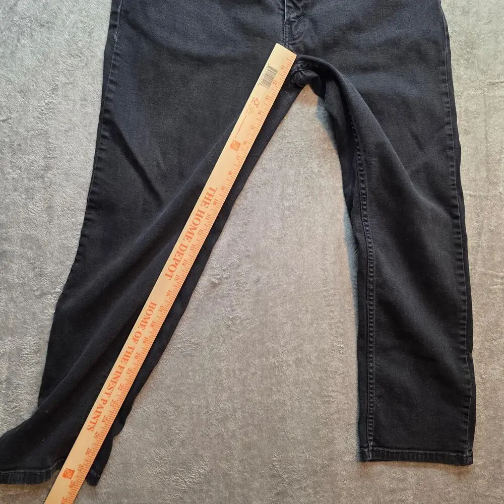 Levi's 559 Jeans Mens 38x30 Black Dark Wash Regular Fit Straight Leg Denim